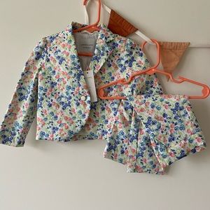 NWT Janie and Jack Floral Toddler Pantsuit